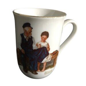 Norman Rockwell Coffee Mug The Lighthouse Keeper's Daughter 1982 Museum